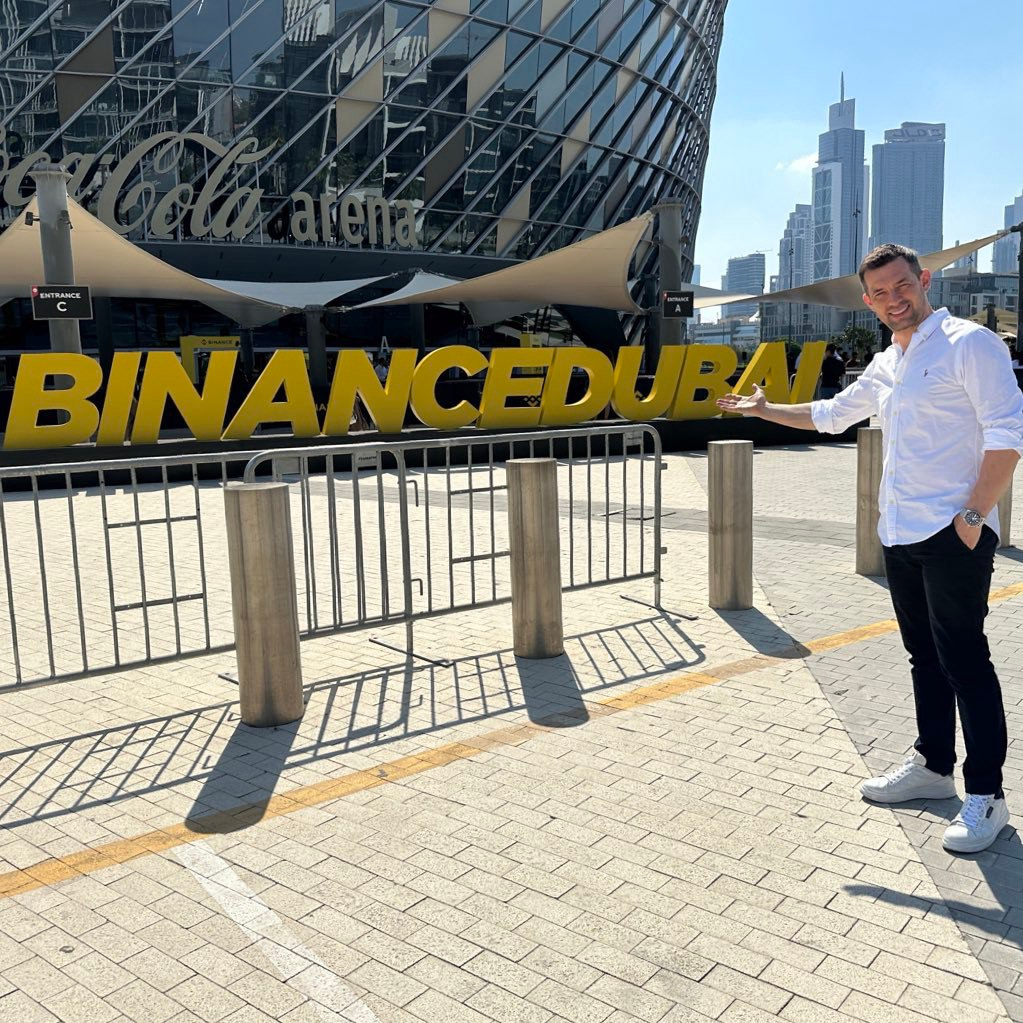 Peter Muszyński at Binance Dubai Conference